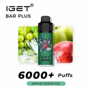 apple grape ice iget bar plus 6000