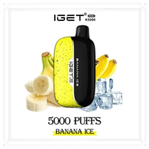 banana ice iget moon 5000 puffs