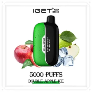 double apple ice iget moon 5000 puffs