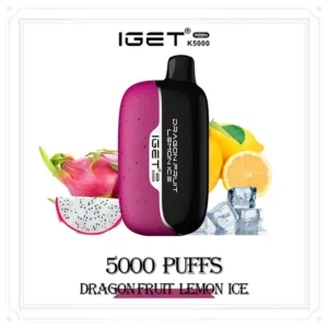dragon fruit lemon ice iget moon 5000 puffs