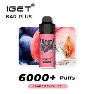 Grape Peach Ice IGET Bar Plus 6000 puffs