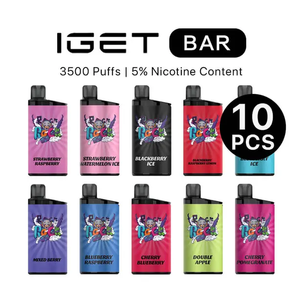 iget bar box mixed flavours (10pcs) iget bar box mixed flavours (10pcs)
