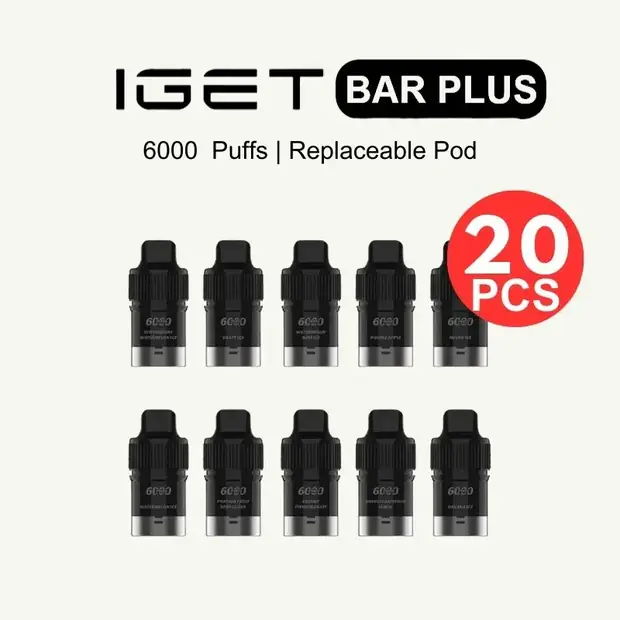 iget bar plus pod box mixed flavours (20pcs) iget bar plus pod box mixed flavours (20pcs)