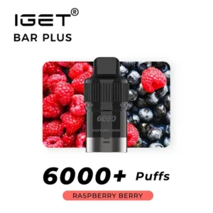 raspberry berry iget bar plus pod 6000 puffs