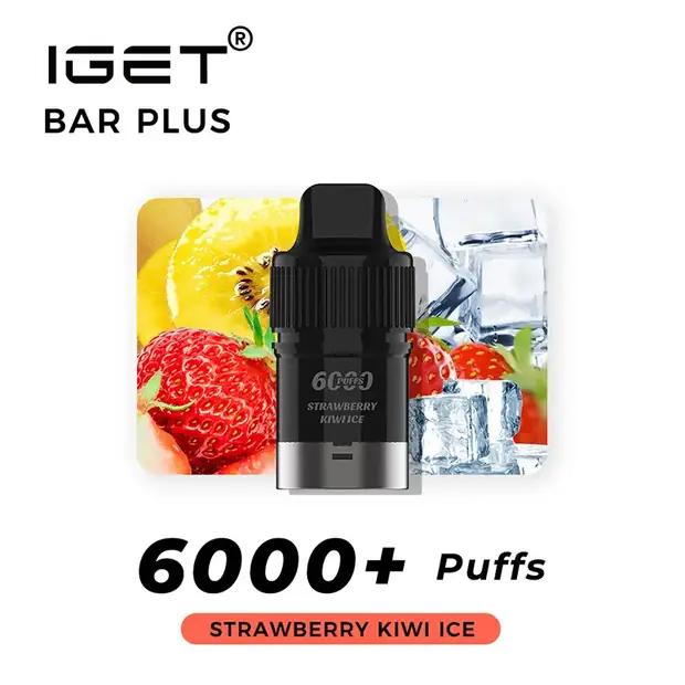 strawberry kiwi ice iget bar plus pod 6000 puffs strawberry kiwi ice iget bar plus pod 6000 puffs